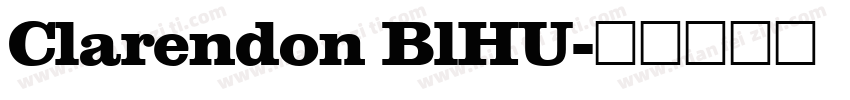 Clarendon BlHU字体转换